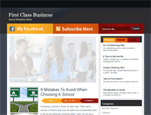 Tablet Screenshot of firstclassbusiness.org